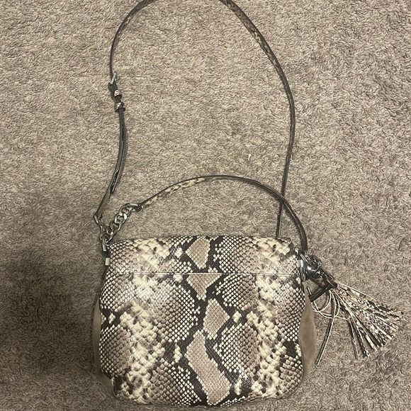 NWT! Michael Kors snake skin crossbody purse - Picture 6 of 8